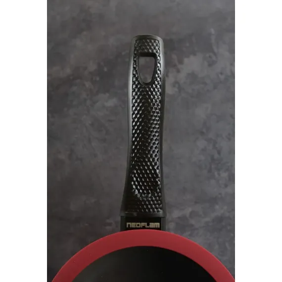 Ковш со стеклянной крышкой для индукционных плит De Chef Bordo 2л, 18 см, Neoflam, изображение 2