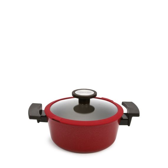 Кастрюля со стеклянной крышкой для индукционных плит De Chef Bordo 4,8 л, 24 см, Neoflam